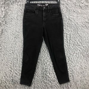 Seven 7 Jeans Womens Size 6 High Rise Skinny Crop Black